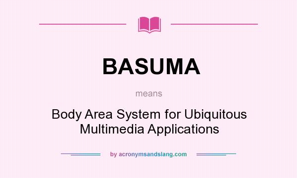 What does BASUMA mean? It stands for Body Area System for Ubiquitous Multimedia Applications