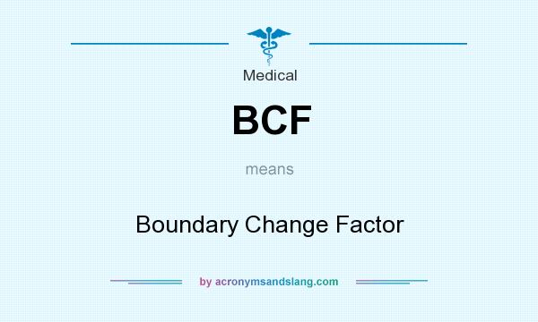 What does BCF mean? It stands for Boundary Change Factor