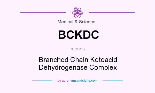 What does BCKDC mean? It stands for Branched Chain Ketoacid Dehydrogenase Complex