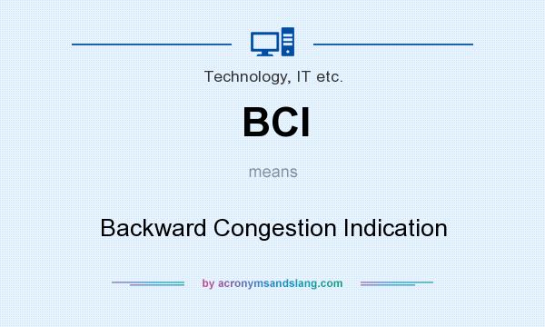 What does BCI mean? It stands for Backward Congestion Indication
