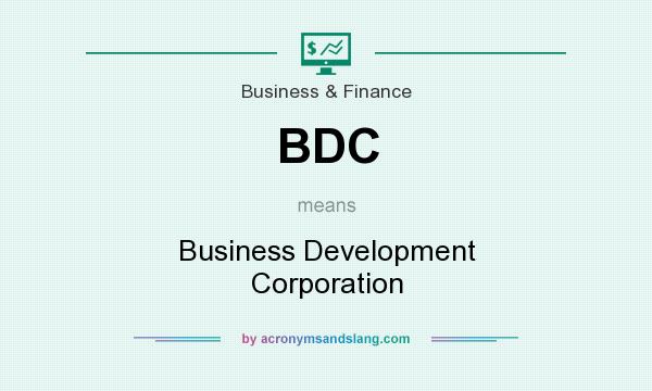 What does BDC mean? It stands for Business Development Corporation