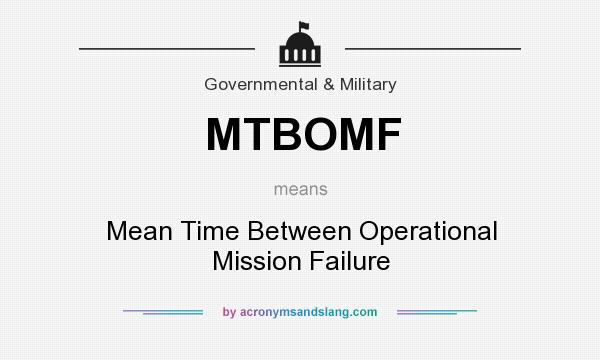 What does MTBOMF mean? It stands for Mean Time Between Operational Mission Failure
