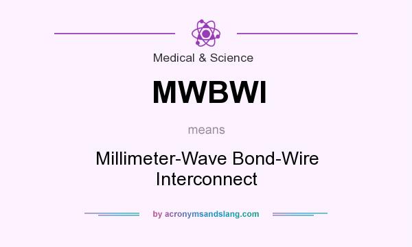 What does MWBWI mean? It stands for Millimeter-Wave Bond-Wire Interconnect