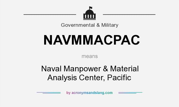 What does NAVMMACPAC mean? It stands for Naval Manpower & Material Analysis Center, Pacific