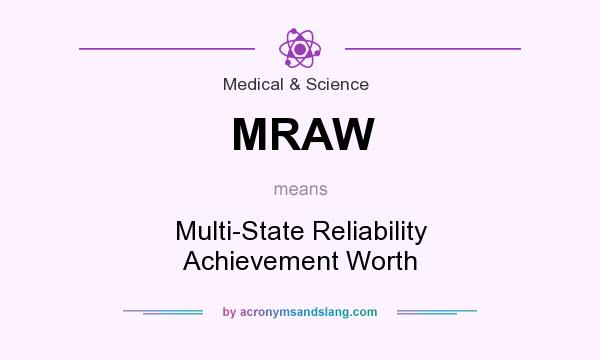 What does MRAW mean? It stands for Multi-State Reliability Achievement Worth