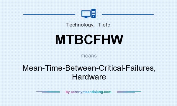 What does MTBCFHW mean? It stands for Mean-Time-Between-Critical-Failures, Hardware