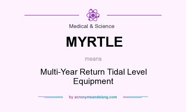 What does MYRTLE mean? It stands for Multi-Year Return Tidal Level Equipment