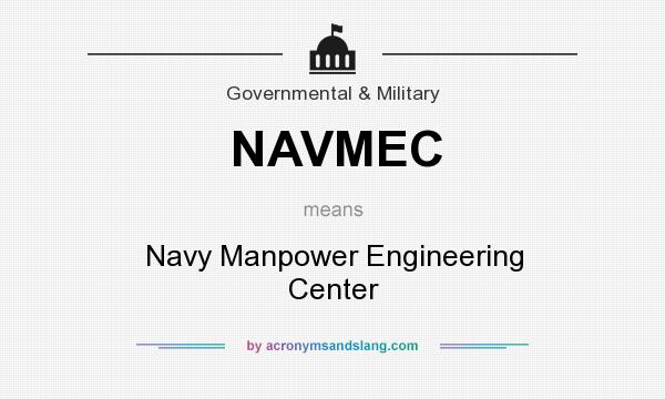What does NAVMEC mean? It stands for Navy Manpower Engineering Center