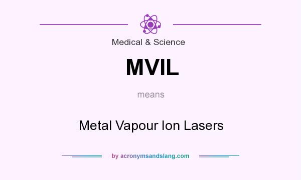 What does MVIL mean? It stands for Metal Vapour Ion Lasers