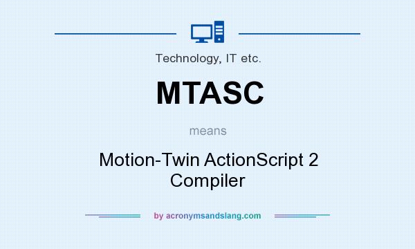 What does MTASC mean? It stands for Motion-Twin ActionScript 2 Compiler