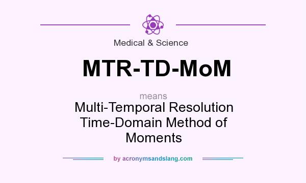 What does MTR-TD-MoM mean? It stands for Multi-Temporal Resolution Time-Domain Method of Moments