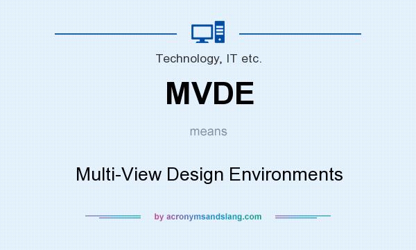 What does MVDE mean? It stands for Multi-View Design Environments