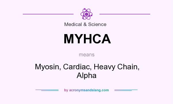 What does MYHCA mean? It stands for Myosin, Cardiac, Heavy Chain, Alpha