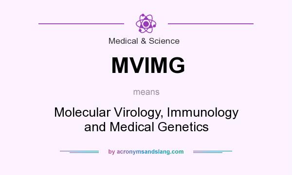 What does MVIMG mean? It stands for Molecular Virology, Immunology and Medical Genetics