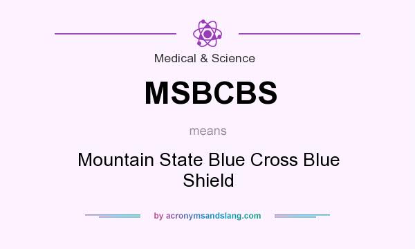 What does MSBCBS mean? It stands for Mountain State Blue Cross Blue Shield