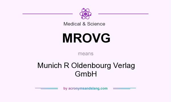 What does MROVG mean? It stands for Munich R Oldenbourg Verlag GmbH