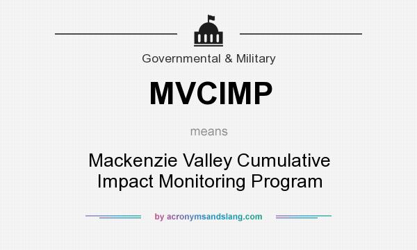 What does MVCIMP mean? It stands for Mackenzie Valley Cumulative Impact Monitoring Program