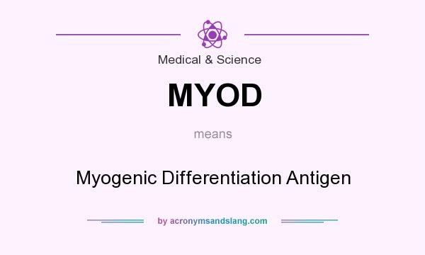 What does MYOD mean? It stands for Myogenic Differentiation Antigen