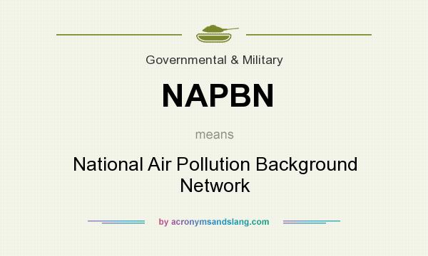 What does NAPBN mean? It stands for National Air Pollution Background Network