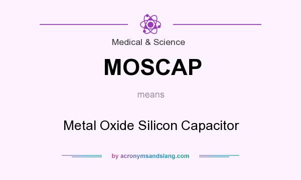 What does MOSCAP mean? It stands for Metal Oxide Silicon Capacitor