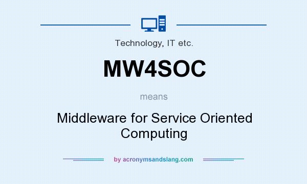 What does MW4SOC mean? It stands for Middleware for Service Oriented Computing