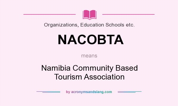 What does NACOBTA mean? It stands for Namibia Community Based Tourism Association