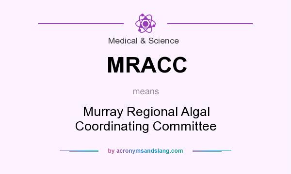 What does MRACC mean? It stands for Murray Regional Algal Coordinating Committee