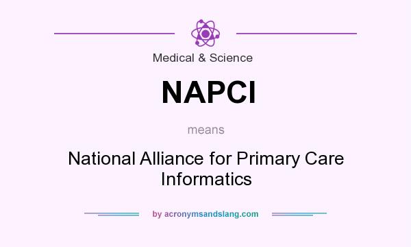 What does NAPCI mean? It stands for National Alliance for Primary Care Informatics
