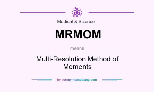 What does MRMOM mean? It stands for Multi-Resolution Method of Moments