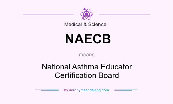 What does NAECB mean? It stands for National Asthma Educator Certification Board