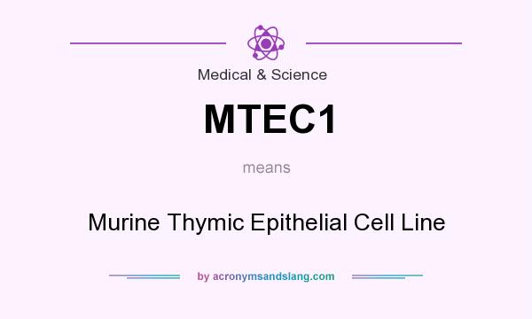 What does MTEC1 mean? It stands for Murine Thymic Epithelial Cell Line