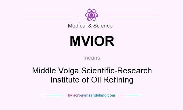 What does MVIOR mean? It stands for Middle Volga Scientific-Research Institute of Oil Refining