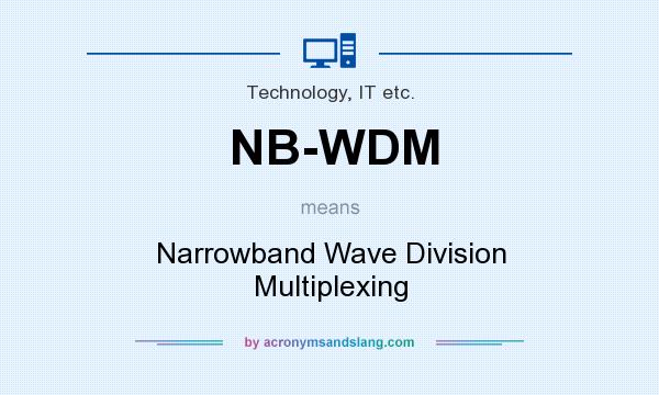 What does NB-WDM mean? It stands for Narrowband Wave Division Multiplexing