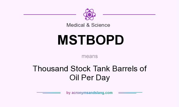 What does MSTBOPD mean? It stands for Thousand Stock Tank Barrels of Oil Per Day