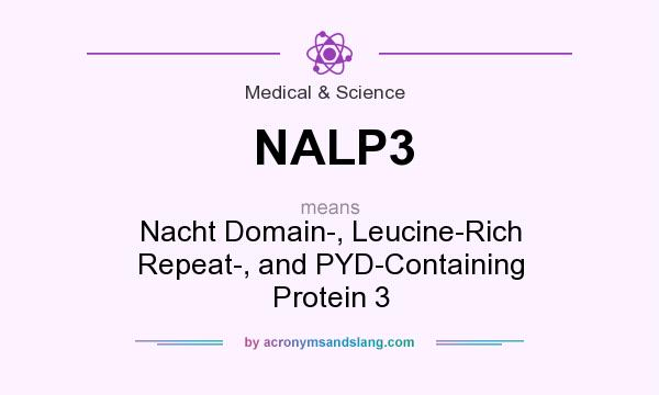What does NALP3 mean? It stands for Nacht Domain-, Leucine-Rich Repeat-, and PYD-Containing Protein 3