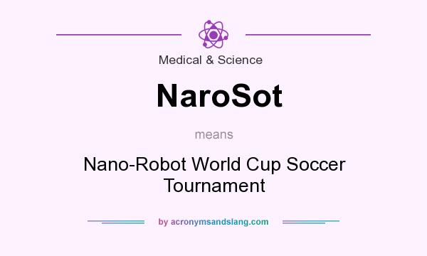 What does NaroSot mean? It stands for Nano-Robot World Cup Soccer Tournament