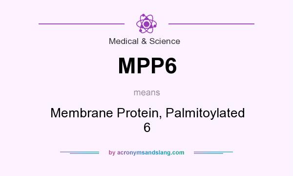 What does MPP6 mean? It stands for Membrane Protein, Palmitoylated 6