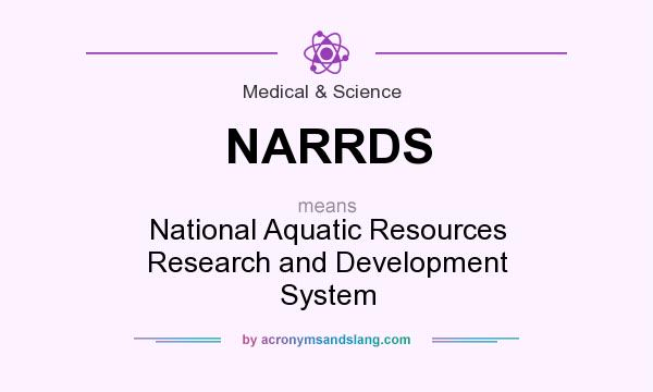 What does NARRDS mean? It stands for National Aquatic Resources Research and Development System