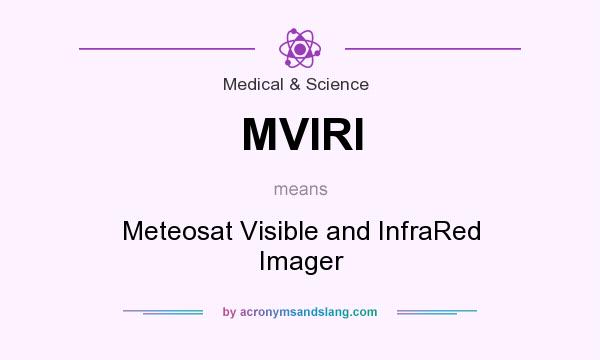 What does MVIRI mean? It stands for Meteosat Visible and InfraRed Imager