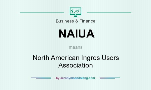 What does NAIUA mean? It stands for North American Ingres Users Association