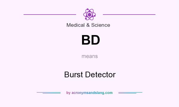 What does BD mean? It stands for Burst Detector