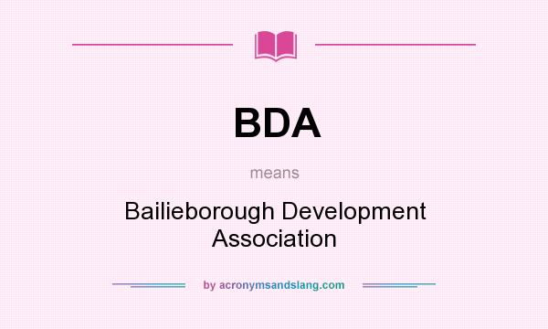What does BDA mean? It stands for Bailieborough Development Association