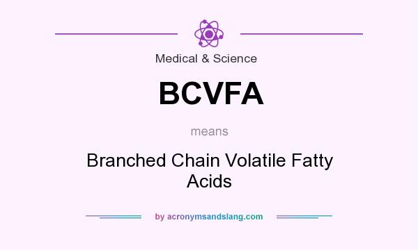 What does BCVFA mean? It stands for Branched Chain Volatile Fatty Acids