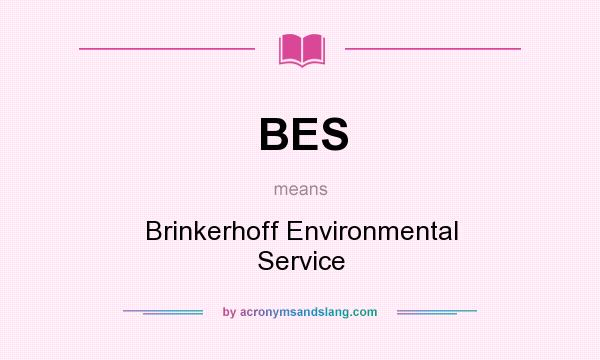 What does BES mean? It stands for Brinkerhoff Environmental Service
