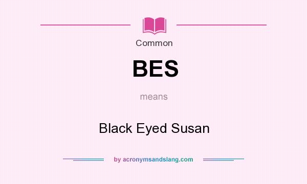 What does BES mean? It stands for Black Eyed Susan