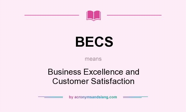 What does BECS mean? It stands for Business Excellence and Customer Satisfaction