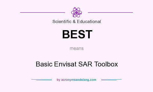 What does BEST mean? It stands for Basic Envisat SAR Toolbox