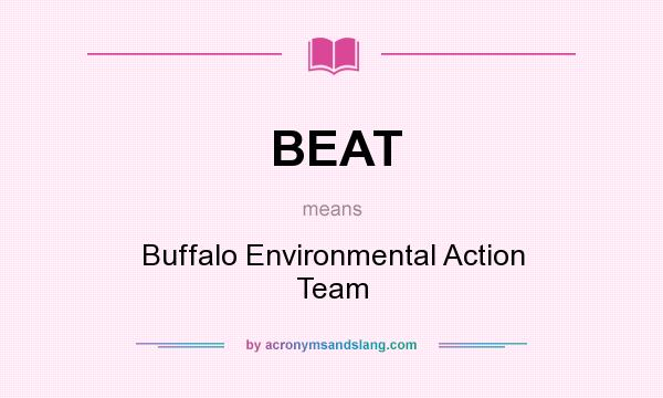 What does BEAT mean? It stands for Buffalo Environmental Action Team