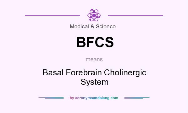 What does BFCS mean? It stands for Basal Forebrain Cholinergic System