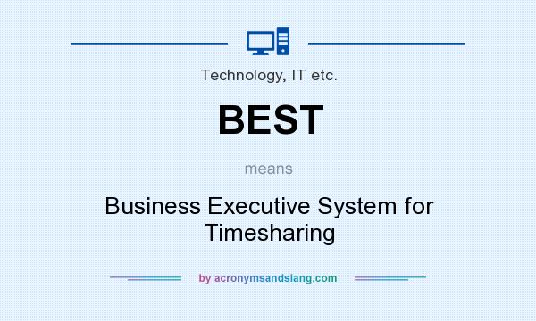 What does BEST mean? It stands for Business Executive System for Timesharing